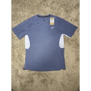 Nike Trail Solar Chase Dri-FIT ADV Short Sleeve Running Shirt HJ3580-499 Sz M